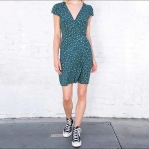 Brandy Melville Green Wrap Dress